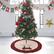 Linen Tree Skirt Car Christmas