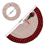 Linen Tree Skirt Car Christmas